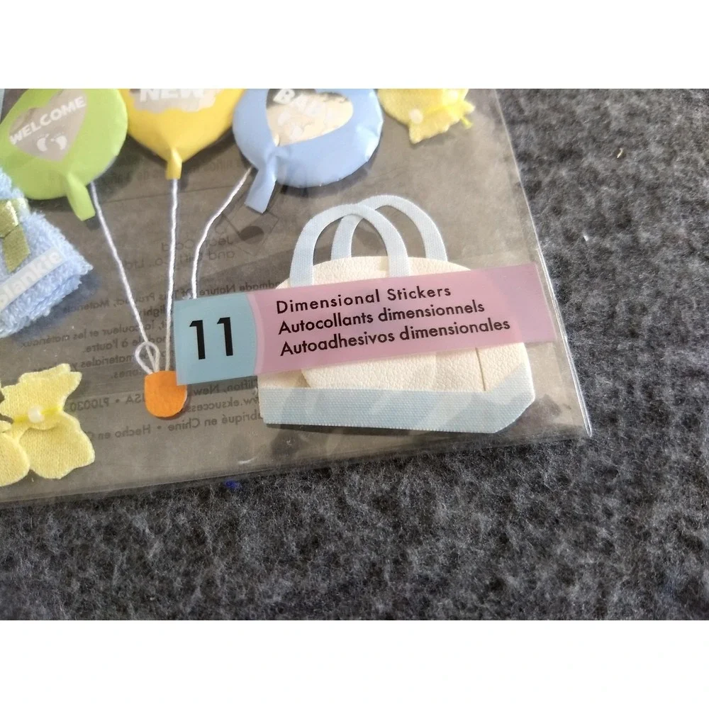 Jolees Boutique & Sandylion Scrapbooking Stickers Pregnancy‎ Baby Lot  of 4 NEW